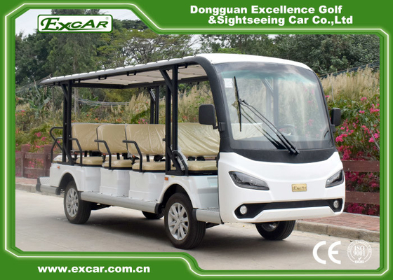 EXCAR G1S14 White Electric Sightseeing Car 72V 210Ah Lithium Battery Powered