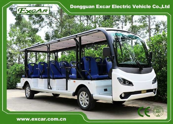 14 Seaters Electric Sightseeing Bus With EPS Steering System
