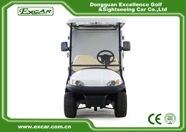 White 2 Person Golf Utility Vehicles With Closed Type Container