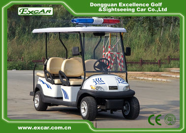 CE Approved White Electric Patrol Car 6 Person Electric Police Car