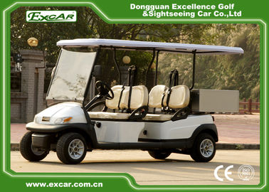 EXCAR White 2 Seats Hotel Buggy Car Electric Utility Golf Carts With Cargo for Transportation