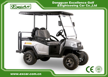 Silver EXCAR 48 Voltage 275A Electric Golf Car 4 Wheel Electric Golf Cart