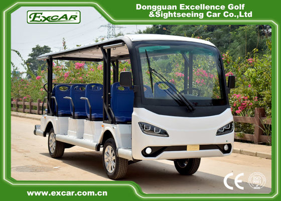 Cool 14 Seats Electric Sightseeing Vehicle Tour Bus 1 Year Warranty