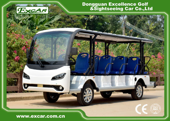 Aluminum Chassis Tourist Electric Sightseeing Bus With Dc System